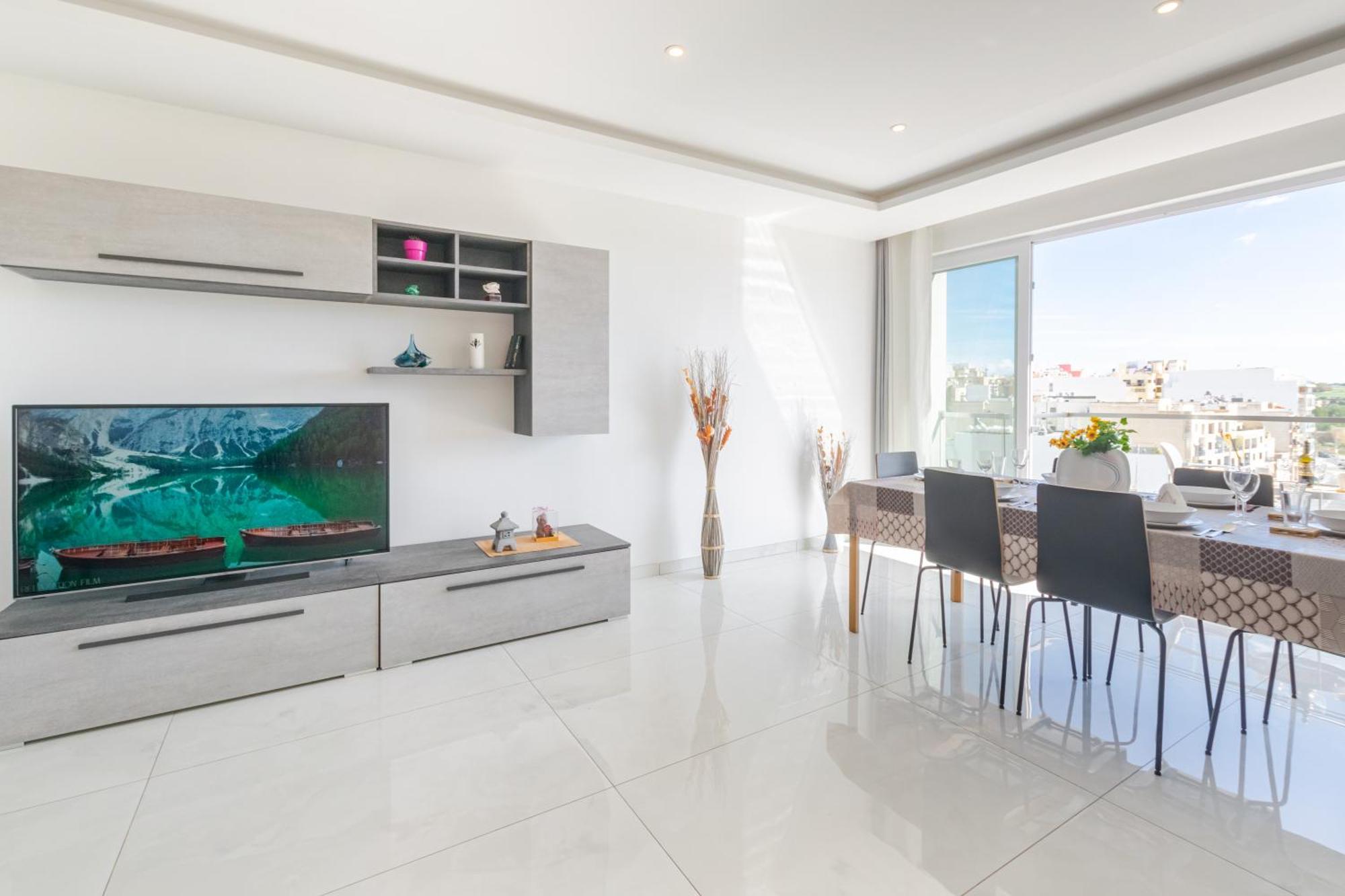 New Spacious Apartment With Amazing View Bugibba خليج سانت بول المظهر الخارجي الصورة